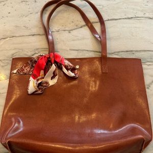 Women's Soft Faux Leather Tote Shoulder Bag
